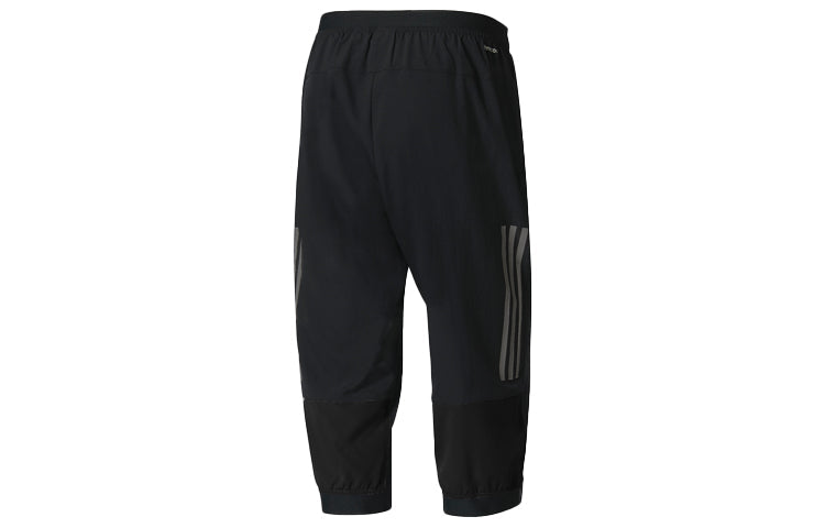 adidas Casual Woven Sports Seven-Cent Trousers Men's Black BK0982