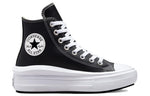 (WMNS) Converse Chuck Taylor All Star Move Platform High 'Leather - Black' A04294C