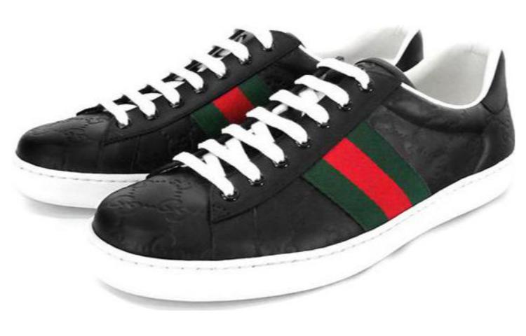Gucci Ace 'Black Logo' 386750-CWCG0-1070