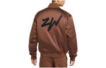 Air Jordan Single Breasted Sports Jacket Men's Brown DV5634-244
