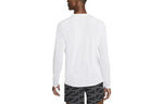 Men's Nike Sports Fitness Training Running Casual Long Sleeves White T-Shirt DD6022-100