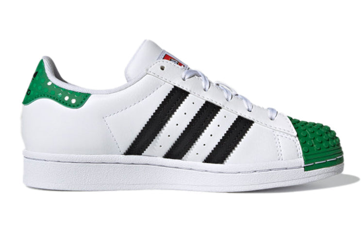 (GS) adidas Lego x Superstar J 'White Green' H03957
