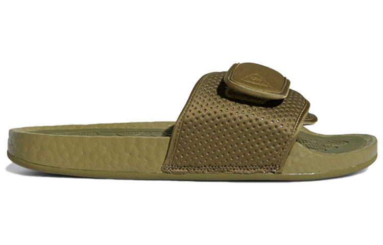 adidas x Pharrell Boost Slides 'Olive Cargo' FY6141