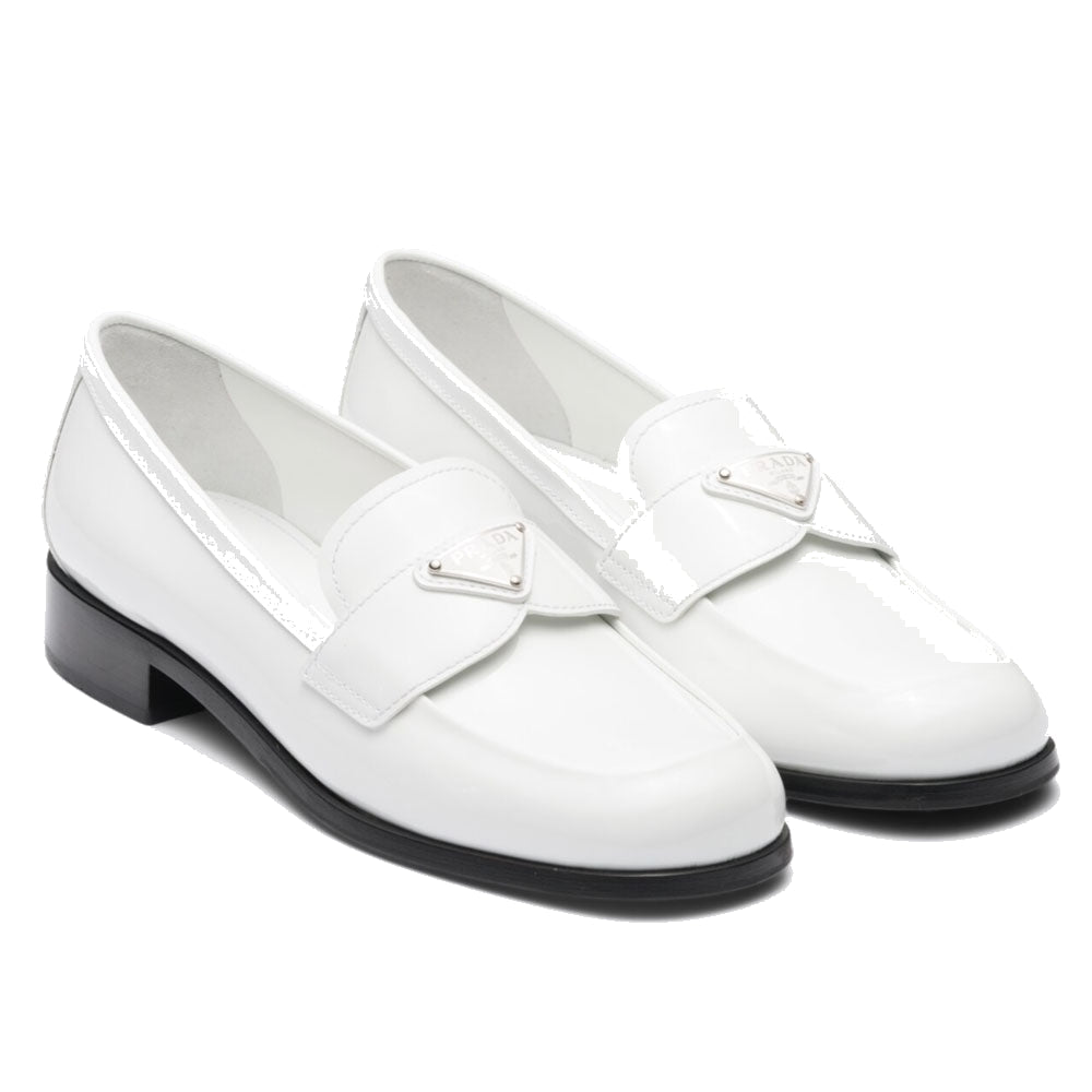 (WMNS) PRADA Patent Leather Loafers 'White' 1D902M_069_F0009_F_025