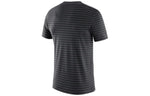 Men's Nike Stripe Alphabet Printing Round Neck Pullover Short Sleeve Brooklyn Nets Black T-Shirt DA5872-060