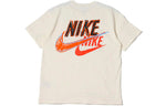 Nike Solid Color Large Logo Printing Breathable Short Sleeve White DO6369-133