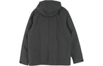 adidas Solid Color Alphabet Short Zipper Hooded Down Jacket Men's Black HG3927