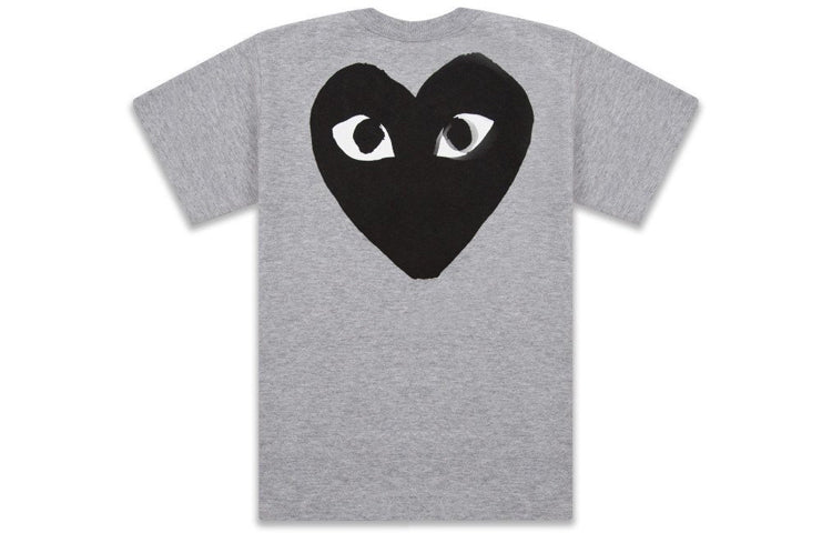 (WMNS) COMME des GARCONS PLAY Play Logo Back Heart Tee 'Grey' AZ-T071-051-1