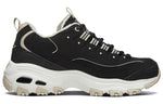 (WMNS) Skechers D'Lites 1.0 Fashion Running Shoes Black/Grey/Brown 66666254-BKTP