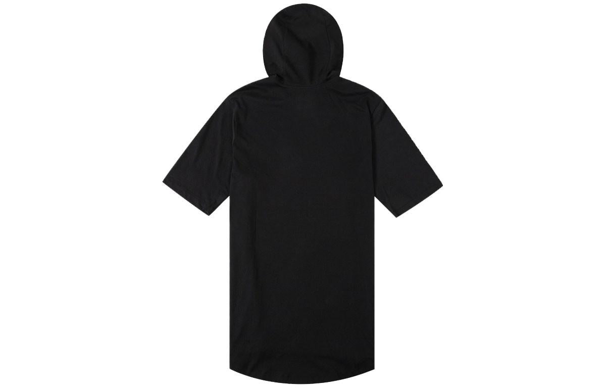 Air Jordan Athleisure Casual Sports Solid Color Hooded Short Sleeve T-Shirt 'Black'  DA9872-010