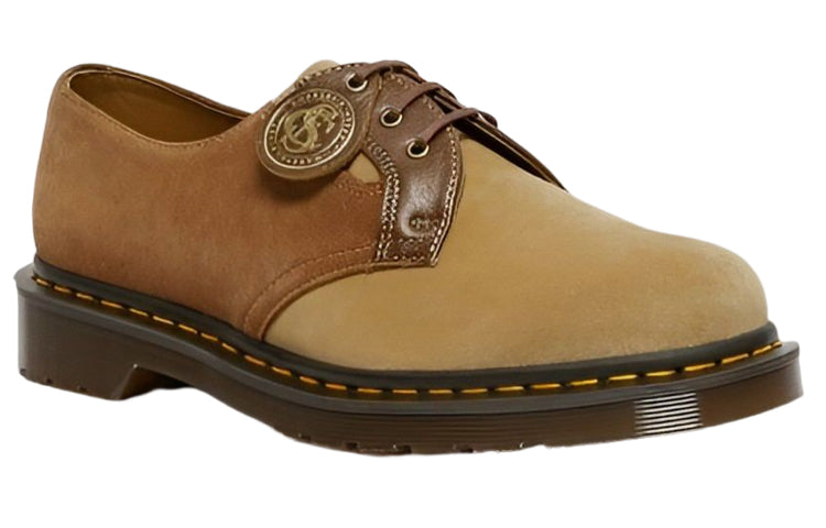 Dr. Martens 1461 Made in England Suede Oxford Leather Shoes 'Brown' 27511795