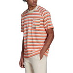 adidas originals Pocket Stripe Round Neck Short Sleeve Orange HT1663