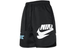 Nike Sportswear Large Logo Woven Lacing Athleisure Casual Sports Shorts Black DM6880-010