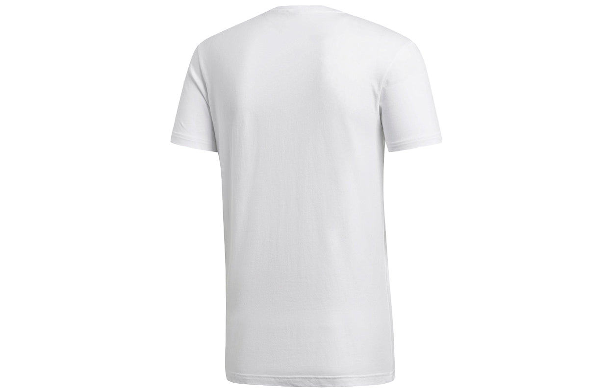 adidas Bos Foil Camo Camouflage Logo Printing Sports Short Sleeve White DI0302