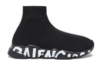 Balenciaga Speed Sports Shoes Black/White 645334W2DB71006
