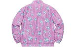 Supreme SS19 Floral Silk Track Jacket Flowers Unisex Purple SUP-SS19-10343