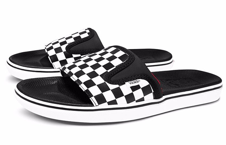 Vans UltraCush Slide-OnSlippers Black/White Chess Board Black And White VN0A3WLE5GU
