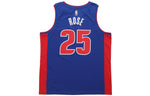 Nike NBA Casual Sports Basketball Jersey SW Fan Edition Detroit Pistons 25 Blue CW3664-401