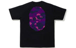 A Bathing Ape Camo Ape Head T-Shirt 'Black Purple' BAPE-SS18-016