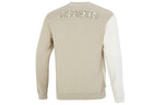 Men's adidas U JF SS Sweat Sports Colorblock Casual Round Neck Creamy White HM9944