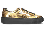 (WMNS) PUMA Basket Platform 'Metallic Gold' 362339-04