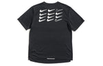 Nike Dri-Fit Miler Printing Short Sleeve Black AT7841-010