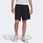 adidas Solid Color Multiple Pockets Lacing Shorts Black HS8889