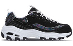 (WMNS) Skechers D'Lites Low-Top Sneakers Black/White 11916-BKW
