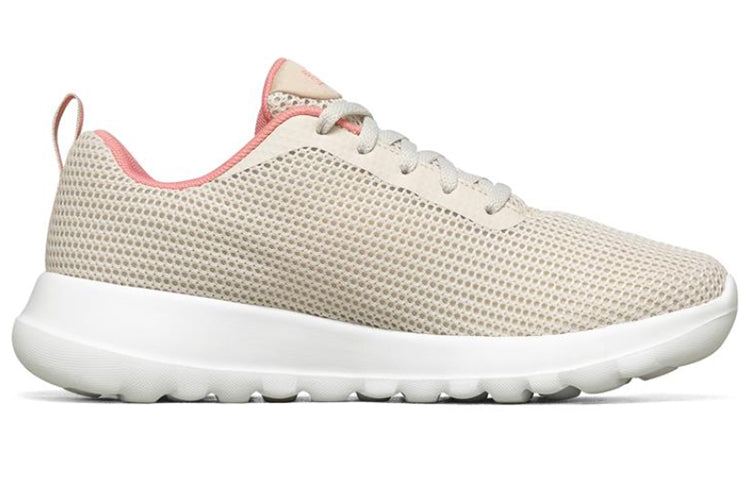 (WMNS) Skechers Go Walk Joy Running Shoes Ivory/Pink 15641-OFPK