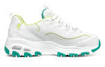 (WMNS) Skechers D Lites 1.0 Low-Top Running Shoes White/Green 99999863-WGR