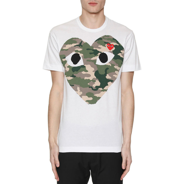 COMME des GARCONS PLAY Camouflage Heart Tee AZT242