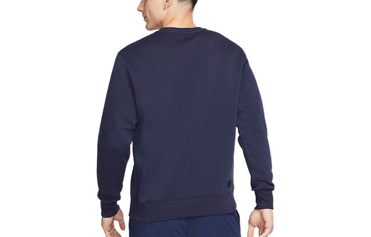 Men's Nike Fleece Casual Round Neck Sports Navy Blue DD4504-498