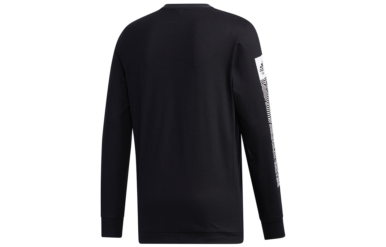 adidas x Takahashi Riko Crossover Ls Tee M Hiroko Geometry Printing Loose Sports Long Sleeves Black GD4976