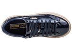 (WMNS) PUMA Basket Platform Patent Marshmallow 'Black' 363314-06