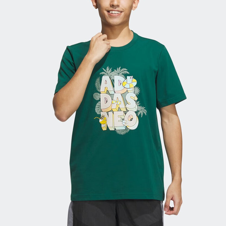 adidas Neo Graphic T-Shirts 'Green' IP3886