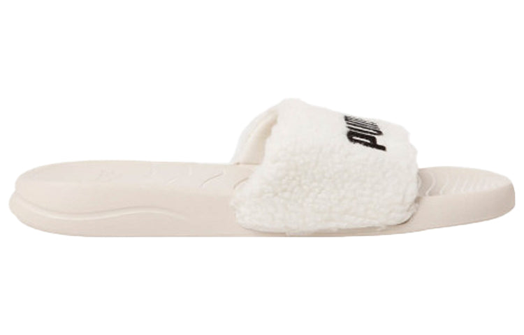 PUMA Popcat 20 White Velvet Slippers 375955-02