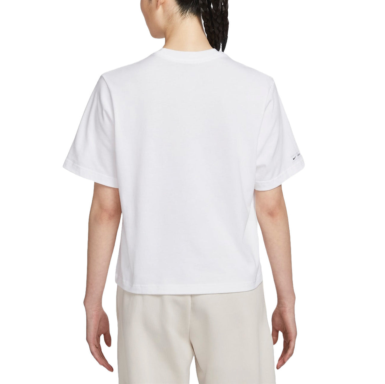 (WMNS) Nike Sportwear Classic Boxy Graphic T-shirt Asia Sizing 'White' FQ6601-101