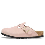 Birkenstock Boston Suede Leather Sandals 'Light Rose' 1026139