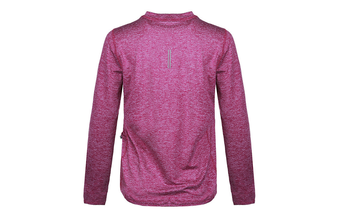 (WMNS) Nike Running Sports Round Neck Quick Dry Long Sleeves Purple Red T-Shirt CU3278-564
