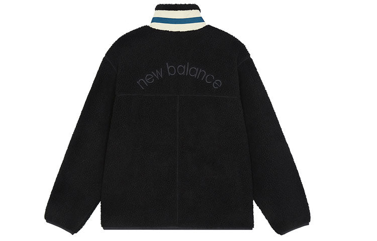 New Balance Unisex Keep Warm Stand Collar Knitting Jacket Black AMJ13393-BK