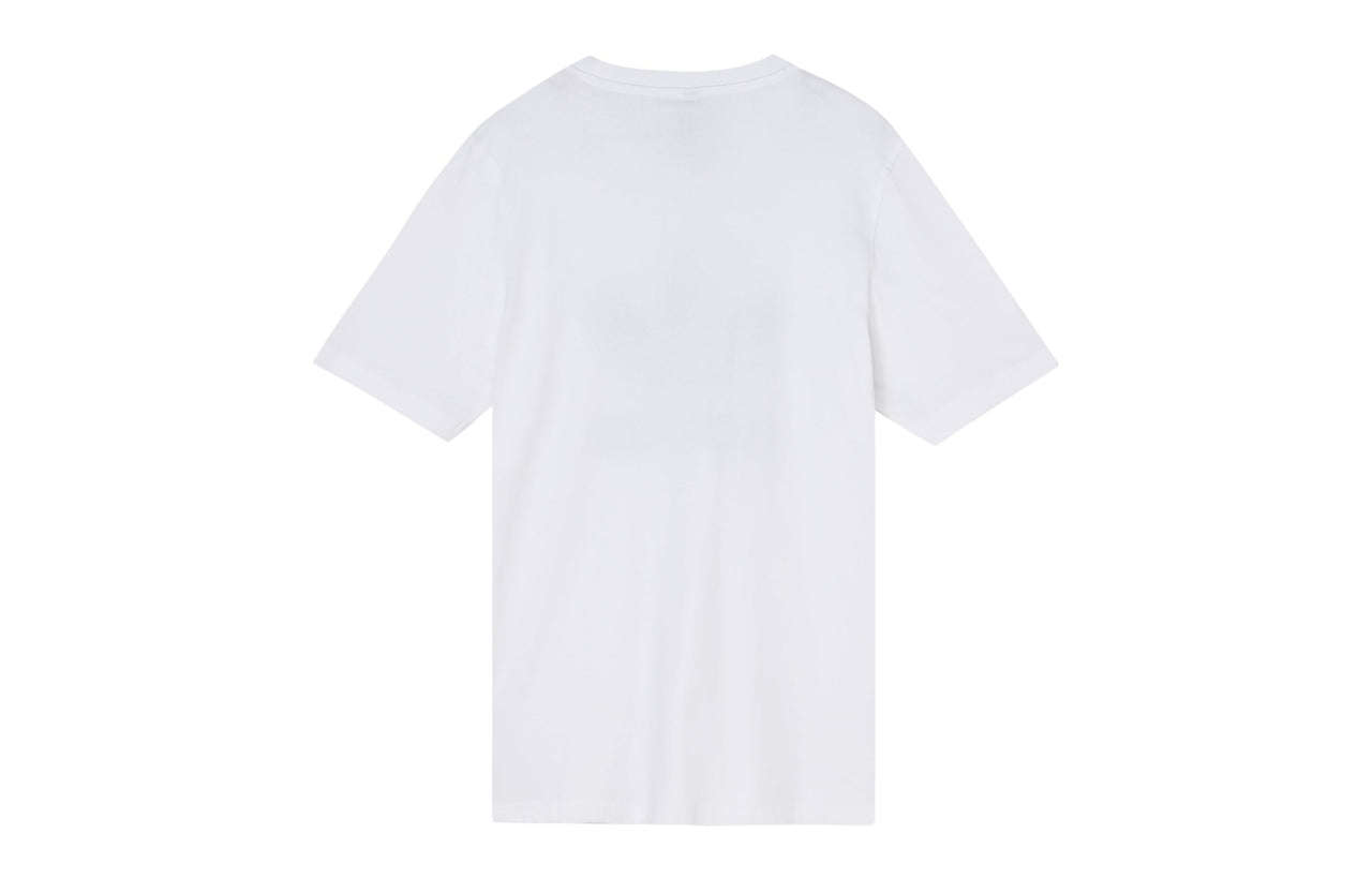 Men's adidas originals Trefoil Large Logo Printing Round Neck Short Sleeve White T-Shirt HK5227