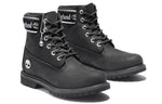 (WMNS) Timberland 6 Inch Premium Wide Fit Waterproof Boots 'Black Nubuck Logo' A41CX001