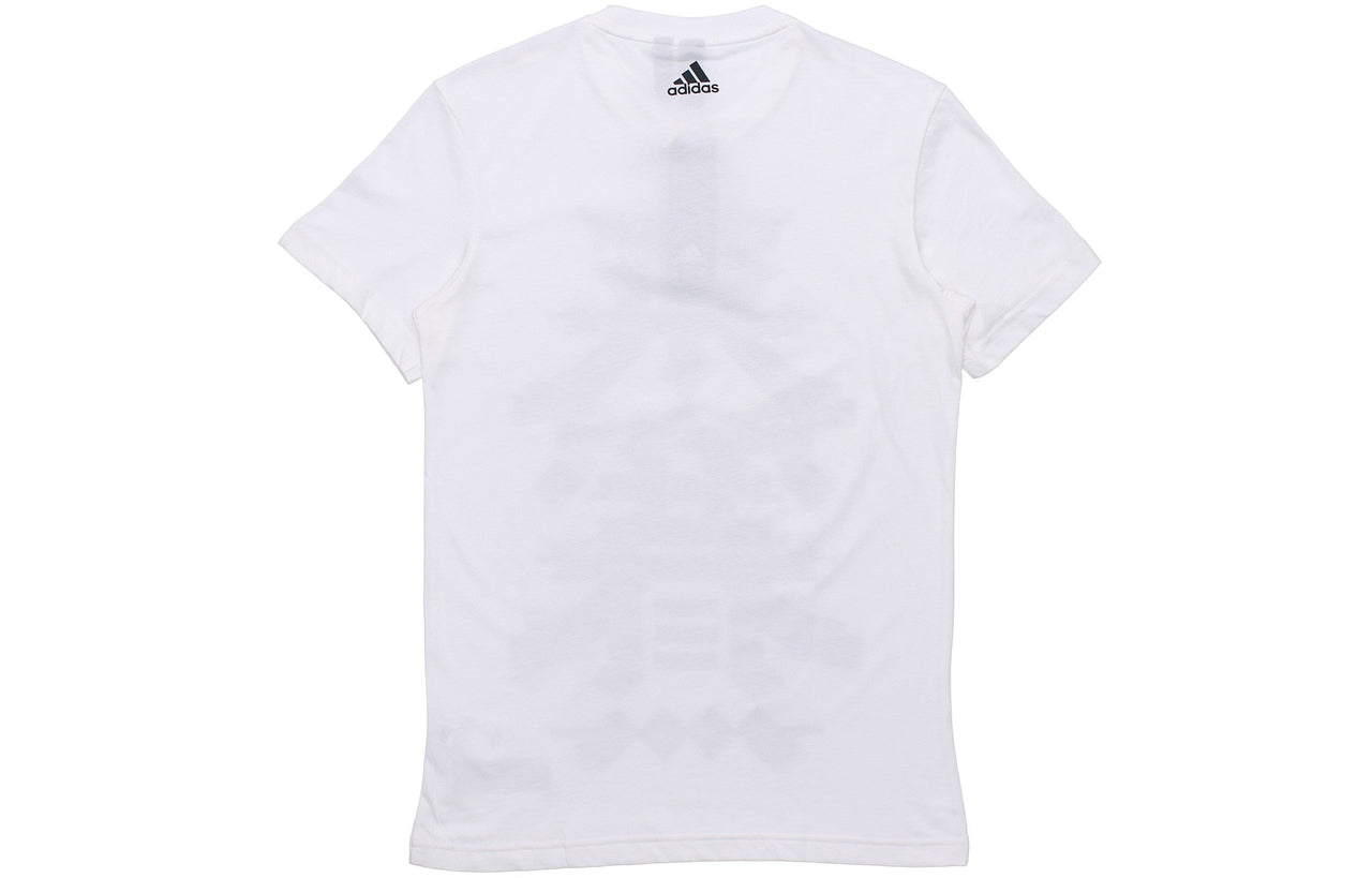 adidas Kc Tee Os Sports Round Neck Short Sleeve White DY8705
