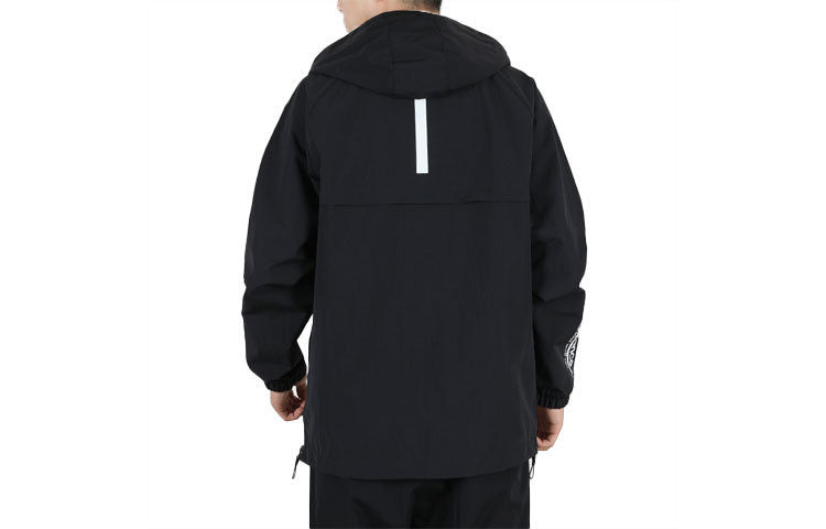 New Balance Hooded Windbreaker Men's Black AMJ03330-BK