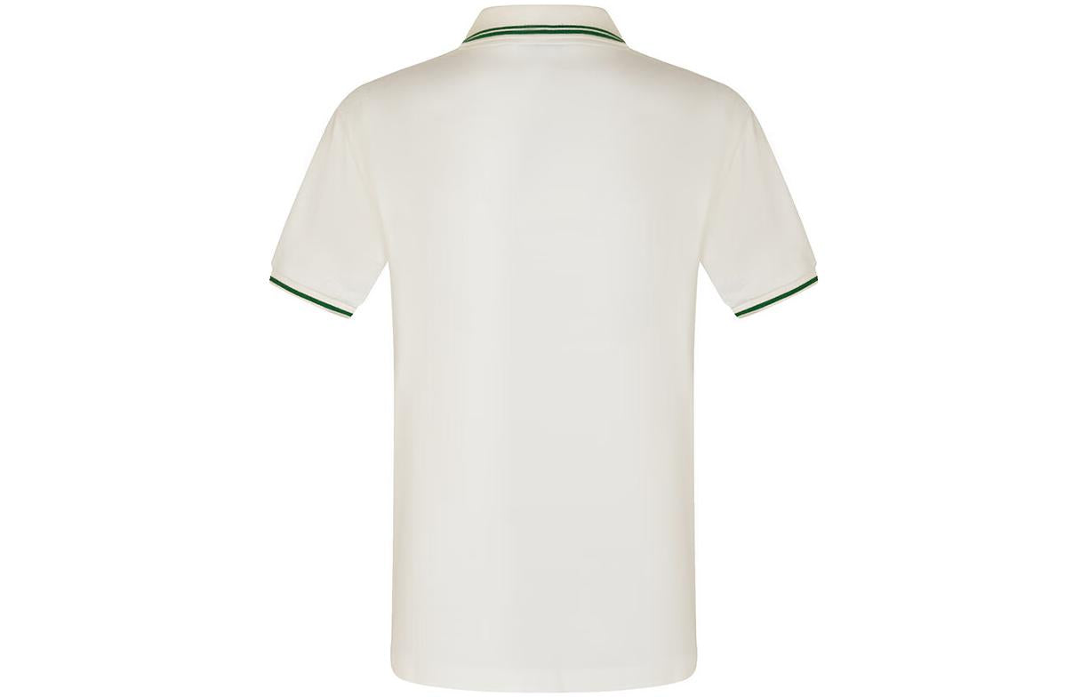 Gucci Embellished Webbing And Interlocking GG Short Sleeves Polo Shirt 'White' 628339-XJCQR-9061