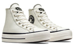(WMNS) Converse Chuck Taylor All Star Lift Platform Hi Shoes 'White Black' A07113C