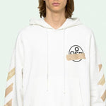 Off-White Arrows Sketch Mens Logo Loose Sweater Tape OMBB037R20E300020148