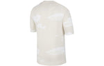 Men's Air Jordan Casual Printing Round Neck Pullover Short Sleeve Sail White T-Shirt DM1437-133