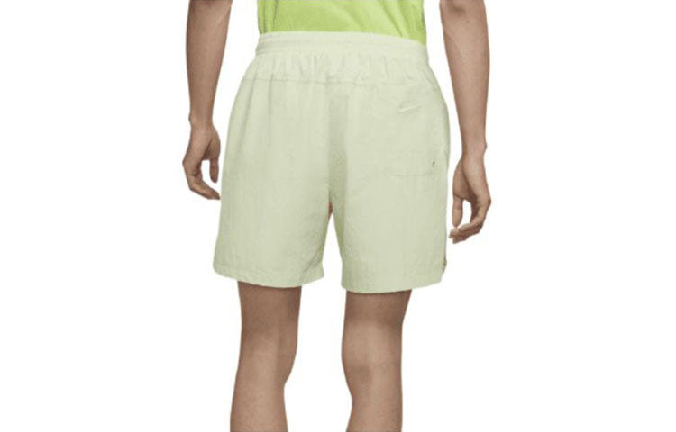 Men's Nike NAI-KE Cha Nai-Ke Cha Series Solid Color Breathable Lacing Straight Shorts Light Olive Green Gray DV6194-371