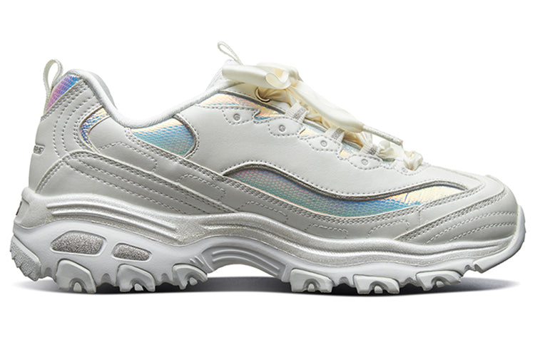 (WMNS) Skechers D lites 1.0 White 66666178-OFWT